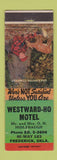 Matchbook Cover - Westward Ho Motel Frederick OK WORN