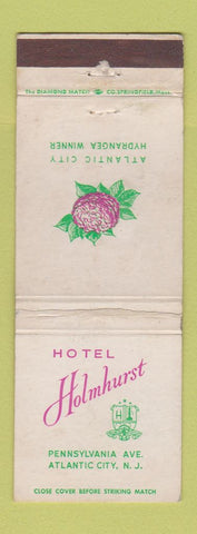 Matchbook Cover - Hotelb Holmhurst Atlantic City NJ Hydrangea WEAR