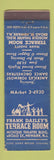Matchbook Cover - Frank Dailey's Terrace Room Newark NJ