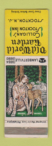 Matchbook Cover - Old World Garden Stockton NJ