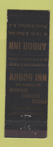 Matchbook Cover - Arbor Inn Plainfield NJ WEAR