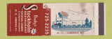 Matchbook Cover - Bucky's Stockholm Restaurant Somerville NJ STAINED