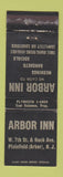 Matchbook Cover - Arbor Inn Plainfield NJ WEAR