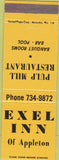 Matchbook Cover - Pulp Mill Restaurant Exel Inn Appleton WI