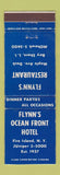 Matchbook Cover - Flynn's Restaurant Hotel Bay Shore LI NY