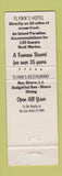 Matchbook Cover - Flynn's Restaurant Hotel Bay Shore LI NY