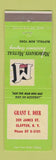 Matchbook Cover - Merchants Mutual Insurance Grant Dier Clayton NY