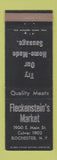 Matchbook Cover - Fleckenstein's Market Rochester NY grocery meat
