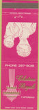Matchbook Cover - Chateau Royale Catering girlie Chicago IL