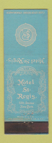 Matchbook Cover - Hotel St Regis New York City