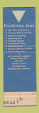 Matchbook Cover - Parkway Inn Niagara Falls NY
