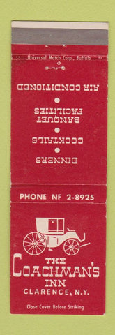 Matchbook Cover - Coachman's Inn Clarence NY WEAR
