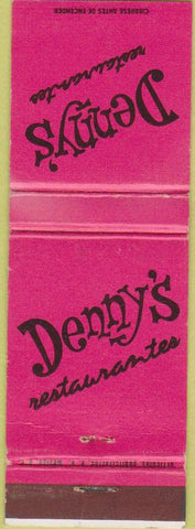 Matchbook Cover - Denny's Restaurants Mexico