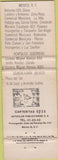 Matchbook Cover - Denny's Restaurants Mexico