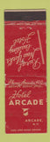 Matchbook Cover - Hotel Arcade NY WORN
