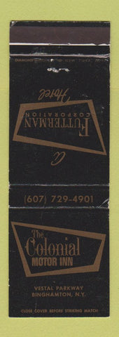Matchbook Cover - Futterman Hotel Colonial Motor Inn Binghampton NY WEAR