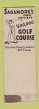 Matchbook Cover - Sagamore Bolton Landing NY gold WEAR