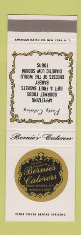 Matchbook Cover - Bernie's Catering Brightwaters NY