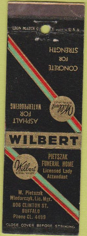 Matchbook Cover - Pietszak Funeral Home Buffalo NY
