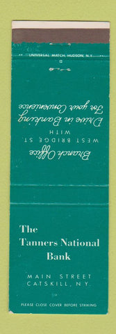 Matchbook Cover - Tanners National Bank Catskill NY