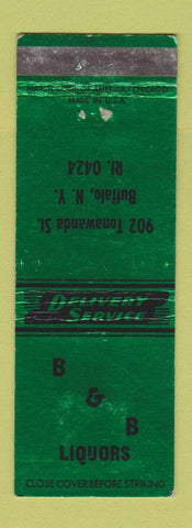 Matchbook Cover - B&B Liquors Buffalo NY