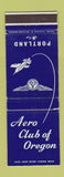 Matchbook Cover - Aero Club of Portland OR