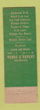 Matchbook Cover - Oyster Loaf Portland OR