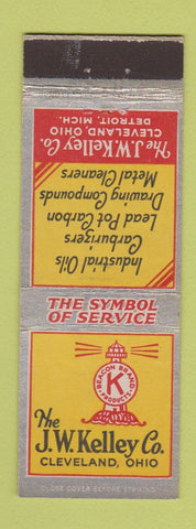 Matchbook Cover - JW Kelley Industrial Oil Detroit MI Cleveland OH
