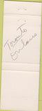 Matchbook Cover - Parkway Restaurant Toronto ON