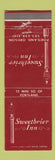 Matchbook Cover - Sweetbrier Inn Portland OR WEAR