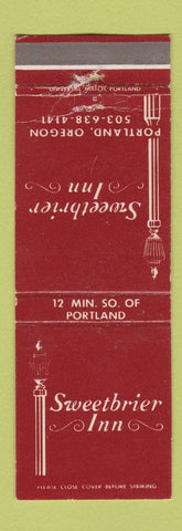 Matchbook Cover - Sweetbrier Inn Portland OR WEAR