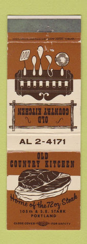 Matchbook Cover - Old Country Kitchen Portland OR
