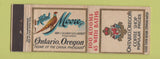 Matchbook Cover - Hotel Moore Ontario OR
