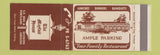 Matchbook Cover - The Mayfair House Portland OR