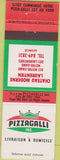 Matchbook Cover - Pizza Galli Restaurant Montreal QC