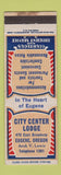 Matchbook Cover - City Center Lodge Eugene OR WEAR
