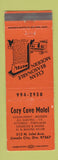 Matchbook Cover - Cozy Cove Motel Lincoln City OR