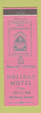 Matchbook Cover - Holiday Motel Roseburg OR