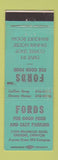 Matchbook Cover - Fords Restaurant Eugene OR