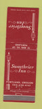 Matchbook Cover - Sweetbrier Inn Portland OR WEAR