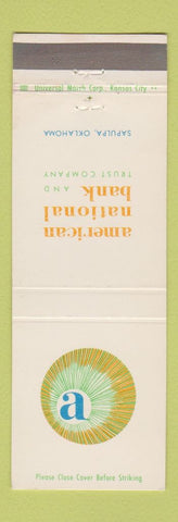 Matchbook Cover - American National Bank and Trust Sapulpa OK