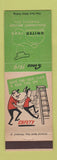 Matchbook Cover - United Foods Cleveland OH Ladder Use