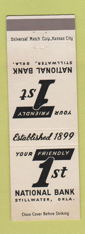 Matchbook Cover - 1st National Bank Stillwater OK