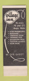 Matchbook Cover - Village Inn Motel Restaurant Hugo OK