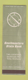 Matchbook Cover - Southeastern State Bank Tulsa OK