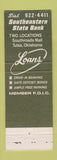 Matchbook Cover - Southeastern State Bank Tulsa OK