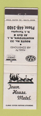 Matchbook Cover - Town House Motel Hightstown NJ WEAR