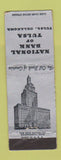 Matchbook Cover - National Bank of Tulsa OK WEAR