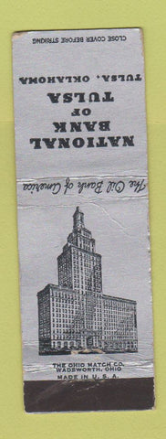 Matchbook Cover - National Bank of Tulsa OK WEAR