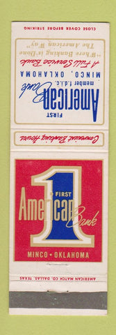 Matchbook Cover - First American Bank Minco OK